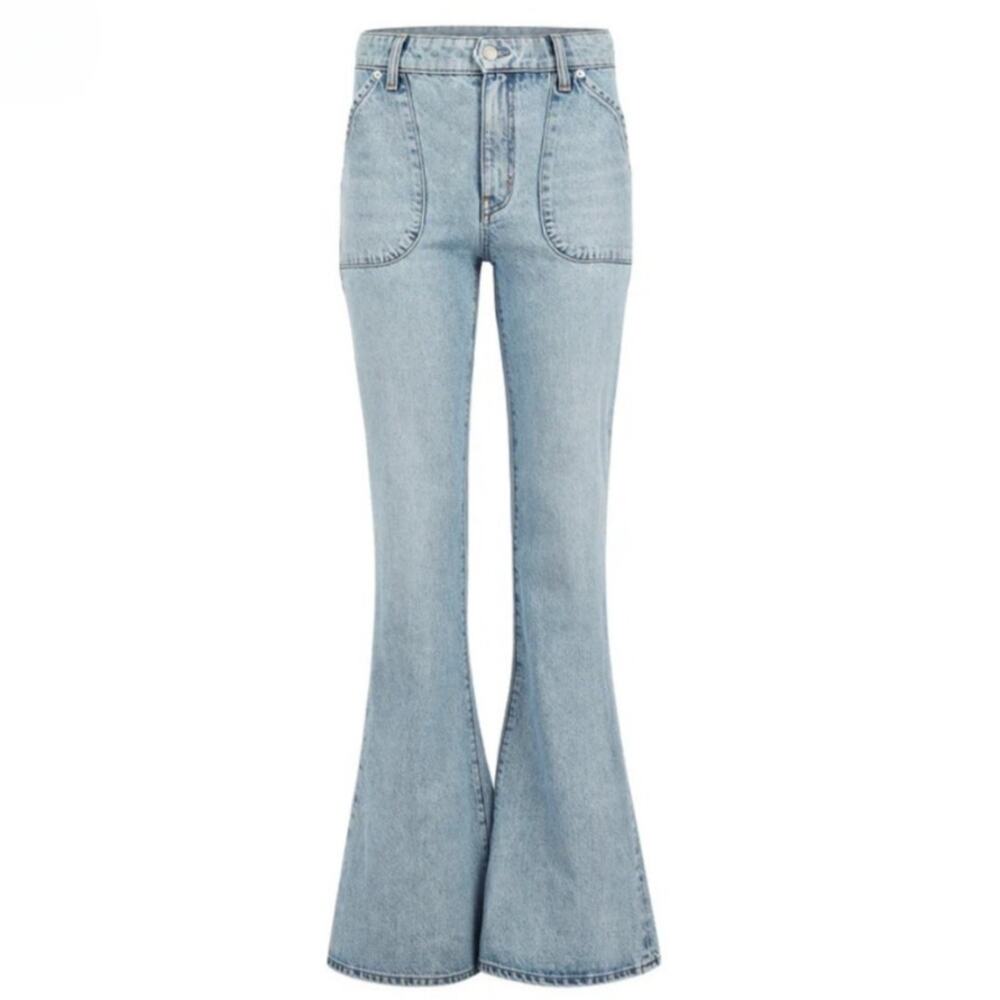AG Adriano Goldschmied Skye High Rise Bell Bottom Flare Jeans Lake Wash NWT 29